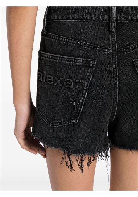 Shorts Bite denim con stampa in grigio - donna ALEXANDER WANG | 4DC2244301031